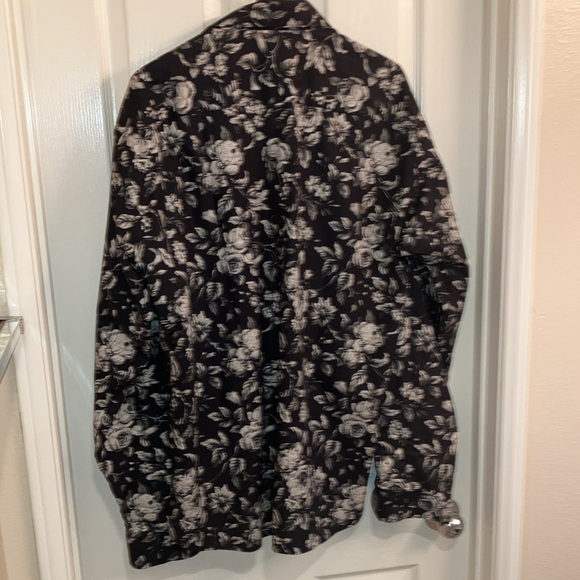 Jared Lang black and grey floral shirt 2XL - Picture 3 of 3